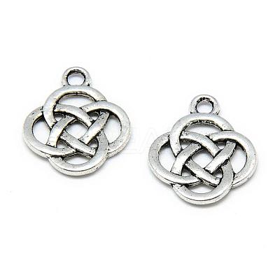 Tibetan Style Alloy Pendants TIBE-S301-041AS-RS-1