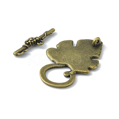 Alloy Toggle Clasps X-PALLOY-A20005-AB-FF-1