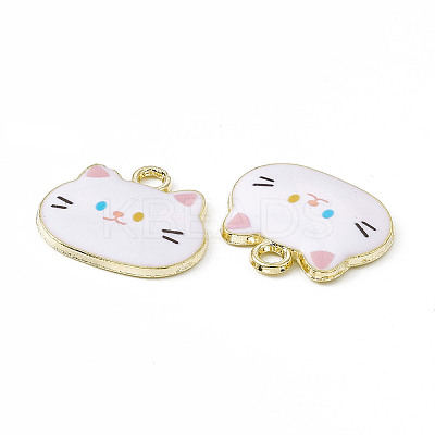 Painted Alloy Pendants PALLOY-P288-02G-07-1