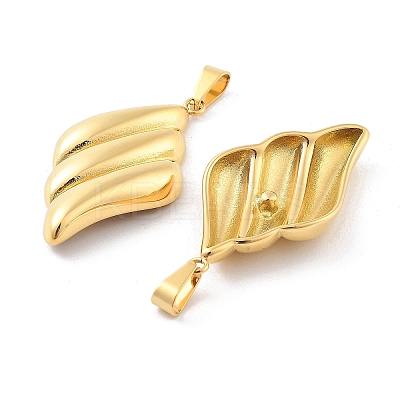 Ion Plating(IP) 304 Stainless Steel Pendants STAS-P343-01G-1