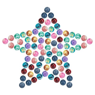 200Pcs DIY Natural & Dyed Ocean White Jade Beaded Stretch Bracelet Making Kits DIY-SC0014-78-1