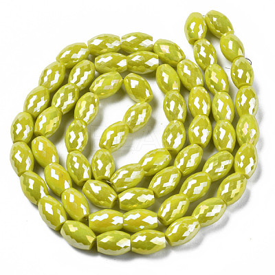 Electroplate Glass Beads Strands EGLA-S194-15A-A11-1