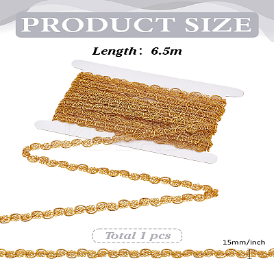 6.5M Filigree Polyester Lace Trim OCOR-LP0001-11B-1