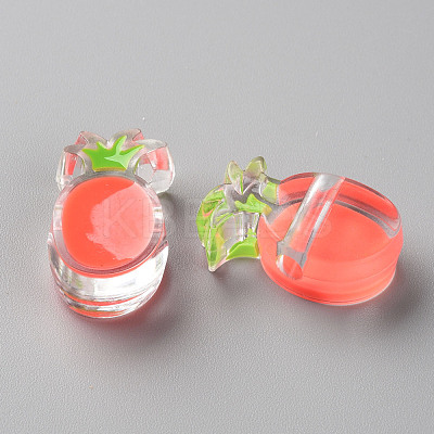 Transparent Enamel Acrylic Beads TACR-S155-002A-1