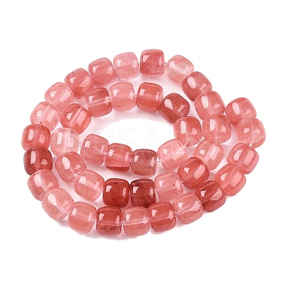 Cherry Quartz Glass Beads Strands G-T138-136-1