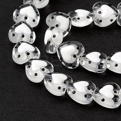 Transparent Glass Beads Strands LAMP-F029-04I-1