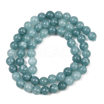 Natural Dyed White Jade Beads Strands GG-CBAEB22-B01-6mm-04-1