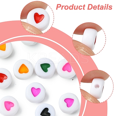 320Pcs 8 Colors Opaque Acrylic Beads FIND-FS0002-84-1