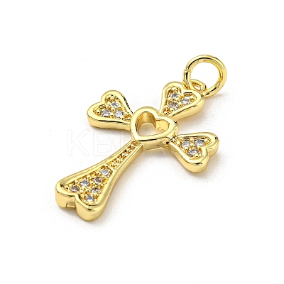 Brass with Cubic Zirconia Pendants FIND-Z023-08B-1