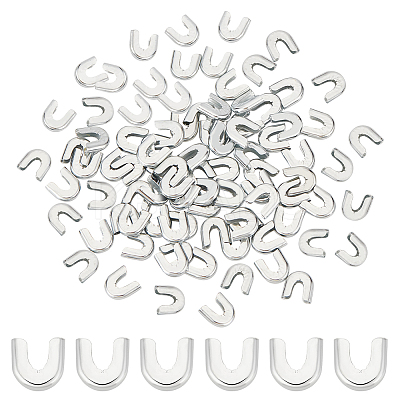 120Pcs Carbon Steel Fishbone Chain End Cap Cover FIND-BC0003-89-1