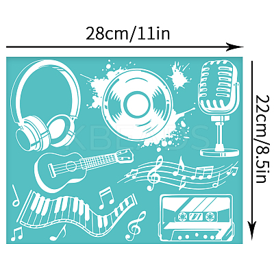 Self-Adhesive Silk Screen Printing Stencil DIY-WH0338-280-1