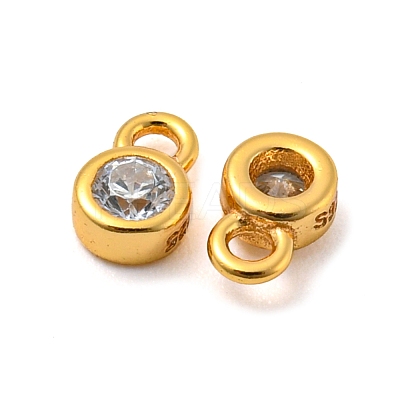 Real 18K Gold Plated 925 Sterling Silver Charms STER-K176-03F-G-1