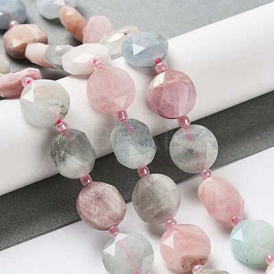 Natural Morganite Beads Strands G-NH0004-019-1