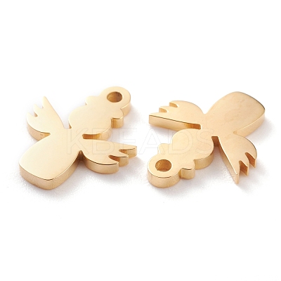 Ion Plating(IP) 304 Stainless Steel Charms STAS-Y002-14G-1