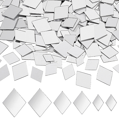 210Pcs 3 Styles Adhesive Acrylic Cabochons Sheets DIY-PH0022-93A-1