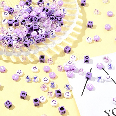 200Pcs Acrylic Beads SACR-FS0001-30-1