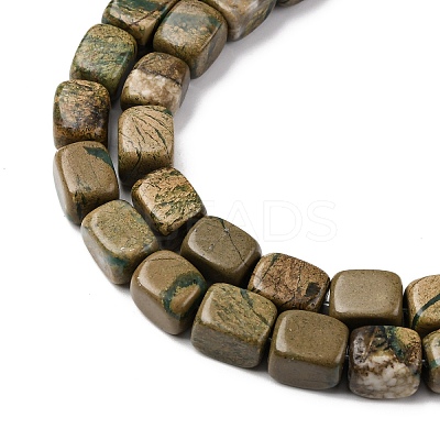 Natural Verdite Stone Beads Strands G-B155-D08-1