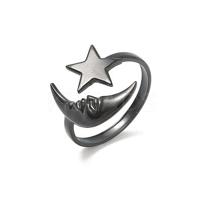 304 Stainless Steel Cuff Open Rings LS-RJEW-D338-02B-EB-1