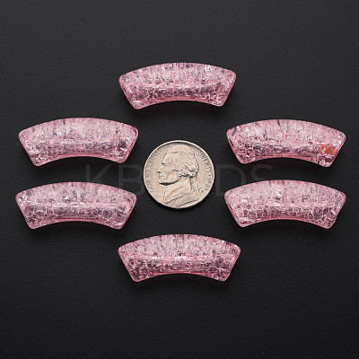 Transparent Crackle Acrylic Beads CACR-S009-001B-N26-1