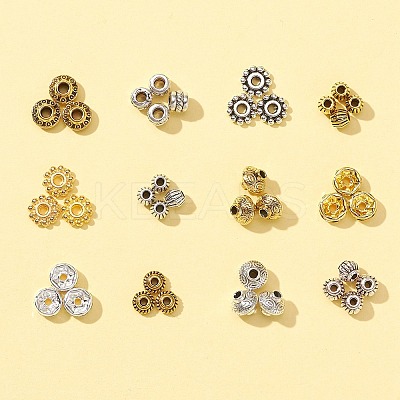 525Pcs 12 Style Brass & Alloy Spacer Beads DIY-FS0003-36-1