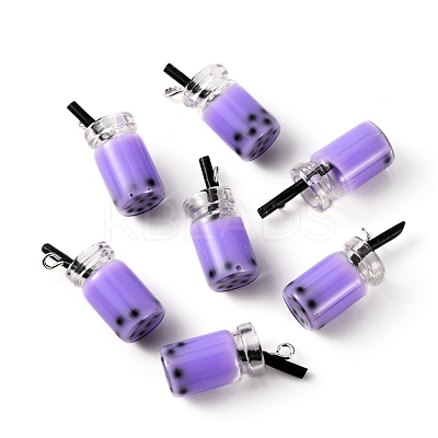 Glass Bottle Pendants X-CRES-N017-03E-1