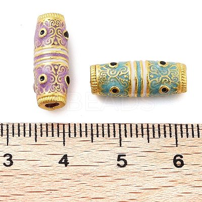 Alloy Enamel Beads ENAM-M008-08G-1