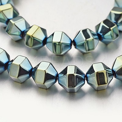 Electroplate Non-magnetic Synthetic Hematite Bead Strands G-F300-29B-07-1