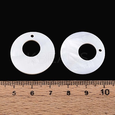 Natural Freshwater Shell Pendants SHEL-T020-45B-1