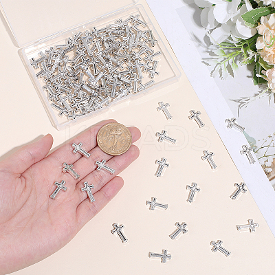 120Pcs Tibetan Style Alloy Beads FIND-PA0001-92-1