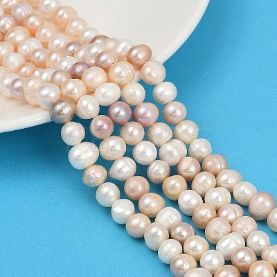 Natural Cultured Freshwater Pearl Beads Strands PEAR-I007-07J-05B-1