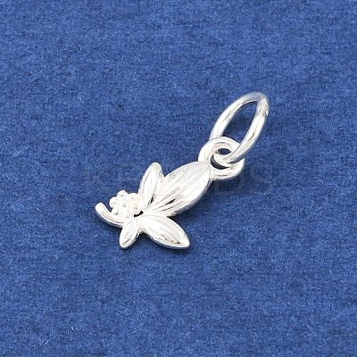 925 Sterling Silver Flower Charms STER-H118-07S-1