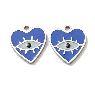 304 Stainless Steel Enamel Charms STAS-L022-004P-1