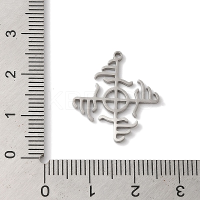 Non-Tarnish Viking 304 Stainless Steel Pendants STAS-U010-08P-1