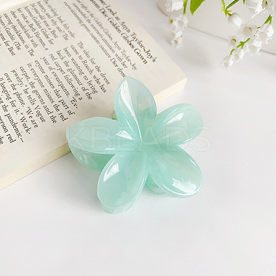 Candy Color Flower Plastic Claw Hair Clips LS-PW-WG0066C-03-1