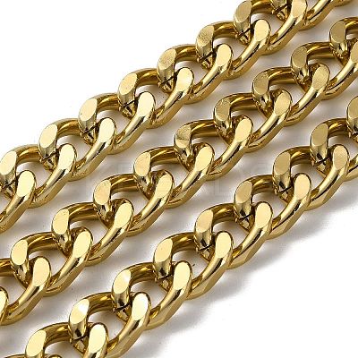 Oxidation Aluminum Diamond Cut Faceted Curb Chains CHA-H001-04G-1