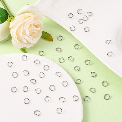 Tarnish Resistant 304 Stainless Steel Open Jump Rings STAS-R049-7x1mm-1