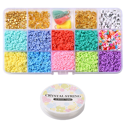 DIY Heishi Beads Jewelry Set Making Kit DIY-YW0005-25-1