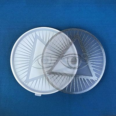 Eye of Providence/All-seeing Eye DIY Silicone Statue Mold LS-AJEW-D052-02-1