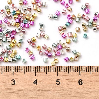 Electroplate Glass Seed Beads SEED-S042-01B-13-1