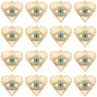 40Pcs Rack Plating Alloy Enamel Pendants PALLOY-SC0013-22-1