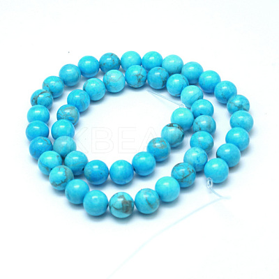 Natural Howlite Beads G-G904-8mm-01-1