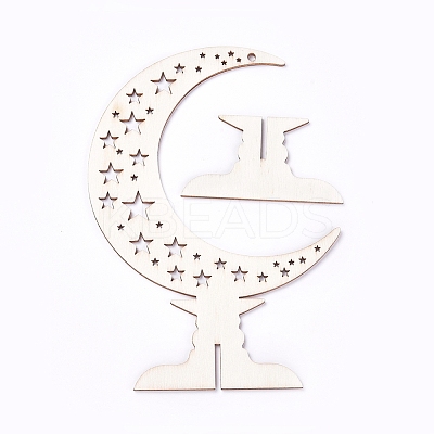 Eid Mubarak Wooden Ornaments X-WOOD-D022-A05-1
