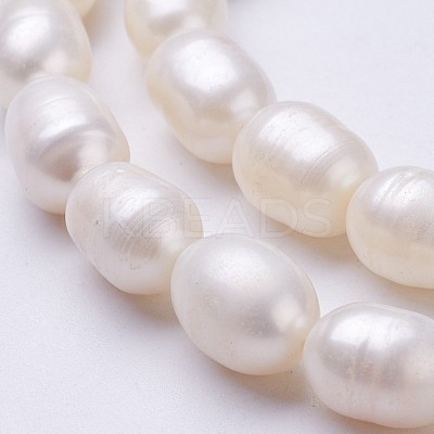 Natural Cultured Freshwater Pearl Beads Strands PEAR-P002-15-1
