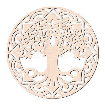 Laser Cut Wooden Wall Sculpture WOOD-WH0105-019-1