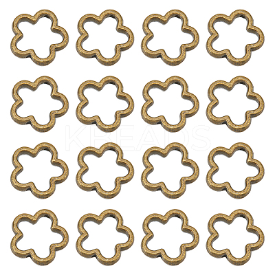 100Pcs Tibetan Style Alloy Bead Frames FIND-SC0011-52B-1