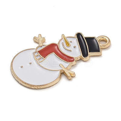 Christmas Theme Alloy Enamel Pendants X-ENAM-Z019-01K-1