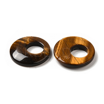Natural Tiger Eye Pendants G-T122-76B-1