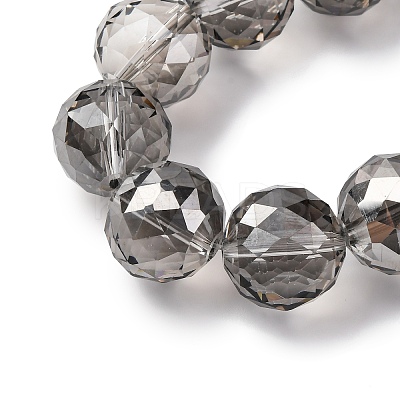Transparent Electroplate Glass Beads Strands EGLA-N002-34G-F02-1