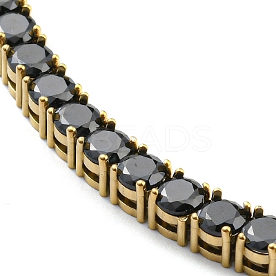 Rhinestone Bracelet BJEW-C049-01G-04-1