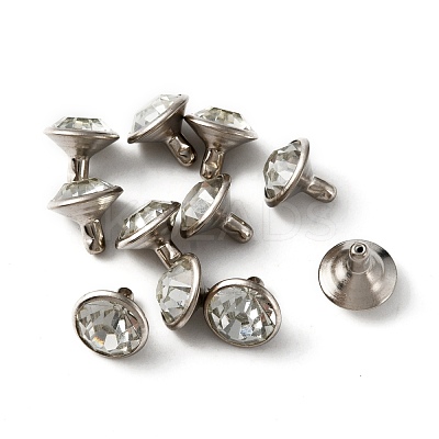 Zinc Alloy Rhinestones Rivets FIND-TAC0011-25P-1